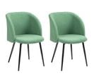 Lot De 2 Chaises Design Adonis Vert Et Noir