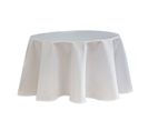 Nappe Ronde Infroissable Et Anti-tâches - 160 Cm - Blanc