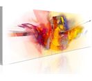 Tableau Le Feu Du Dragon 120 X 40 Cm Jaune