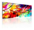 Tableau Danse De L'arc-en-ciel 120 X 40 Cm Multicolore