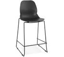 Tabouret De Bar Design Ziggy Mini Black Noir