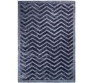 Tapis Fait Main Luxe 410 Marine 80 X 150 Cm Bleu