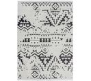 Tapis Tissé Agadir 110 Blanc Noir 80 X 150 Cm Blanc