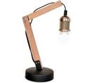 Lampe De Bureau Bois Clair 16x13x38,5cm