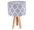 Lampe De Chevet Bois Gris 30x30x46cm