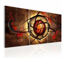 Tableau Oeil Secret Je 120 X 60 Cm Rouge