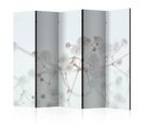 Paravent Fleurs Blanches Ii 5 Volets 225 X 172 Cm Blanc