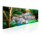 Tableau Cascade Tropicale 150 X 50 Cm Vert