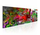 Tableau Virtuose Abstrait 150 X 50 Cm Multicolore