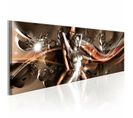 Tableau Vagues De Passion 150 X 50 Cm Marron