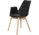 Fauteuil (x2) Bois Noir H. 47,5cm