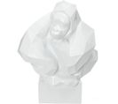 Sculpture Résine Blanc 39x28x50 cm