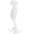 Sculpture Résine Blanc 23x18x56 cm