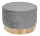 Pouf Banquette Bois Gris H. 43cm