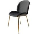 X2 Chaises Charlize Gold Gris