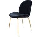 X2 Chaises Charlize Gold noir