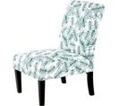 Fauteuil Banquette Rembourrée Tissu à Motif Bleu