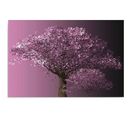 Tableau Arbre Violet 70 X 50 Cm Violet