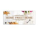 Tableau Home Sweet Home Avec Bieli 100 X 40 Cm Blanc