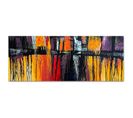 Tableau Panorama D'image Sur Toile Abstraction Toile 55 70 X 25 Cm Orange