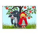 Tableau Le Petit Chaperon Rouge 100 X 70 Cm Rouge