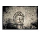 Tableau Bouddha 80 X 60 Cm Gris