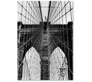 Tableau Bois Pont Brooklyn 80 X 120 Cm Noir