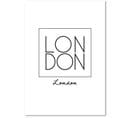 Tableau Bois Londres 2 60 X 80 Cm Blanc