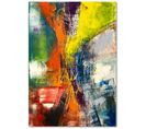 Tableau Bois Abstrait 72 60 X 80 Cm Multicolore