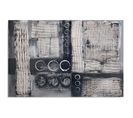 Tableau Bois Abstraction Gris 80 X 60 Cm Gris