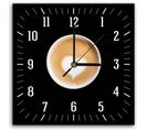 Horloge Murale Design Expresso Amour Pour Une Touche Chaleureuse 60 X 60 Cm Noir