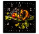 Horloge Murale Décorative Nature Morte Élégante 50 X 50 Cm Noir