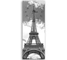 Horloge Murale Design Tour Eiffel En Monochrome 40 X 118 Cm Noir