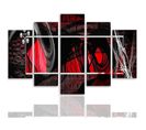 Tableau Intérieur Abstraction Rouge 250 X 120 Cm Rouge