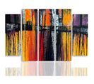 Tableau Abstraction 55 150 X 100 Cm Orange