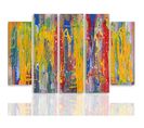 Tableau Peintures Abstraites 200 X 100 Cm Multicolore