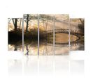 Tableau Pont Dans Le Parc 150 X 100 Cm Beige