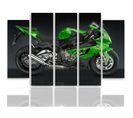 Tableau Une Moto De Sport 250 X 120 Cm Vert