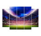 Tableau Du Stade De Foot 150 X 100 Cm Bleu