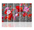 Tableau Coquelicots Rouges 150 X 100 Cm Rouge