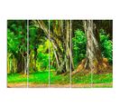 Tableau Arbres Dans Le Parc 200 X 100 Cm Vert