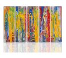 Tableau Peintures Abstraites 300 X 140 Cm Multicolore