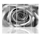 Tableau Fleurs Roses 150 X 100 Cm Noir