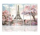 Tableau Le Printemps à Paris 300 X 140 Cm Rose