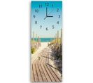 Horloge Panorama Plage Et Mer Pour Ambiance Bord De Mer 25 X 65 Cm Bleu