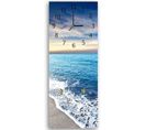 Horloge Plage Sereine Et Élégante - Décor Visuel Apaisant 40 X 118 Cm Bleu