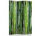 Paravent Bambou Élégant Pour Intérieur Zen Et Naturel 110 X 180 Cm - 1 Face Déco Vert