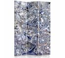 Paravent Élégant En Marbre Mosaïque Pour Intérieur Chic 110 X 150 Cm - 1 Face Déco Bleu