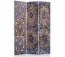 Paravent Décoratif à Motifs Rupestres Pour Intérieur 110 X 180 Cm - 1 Face Déco Marron