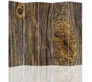 Paravent Style Rustique En Bois Massif Pour Décoration 180 X 150 Cm - 1 Face Déco Marron